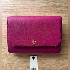 Tory Burch Fuchsia Wallet on Chain